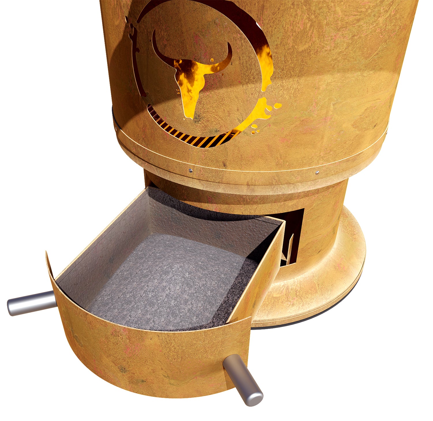 Moesta Bandit FirePlace inkl. Bambus Ablagen und Bambus Lasur