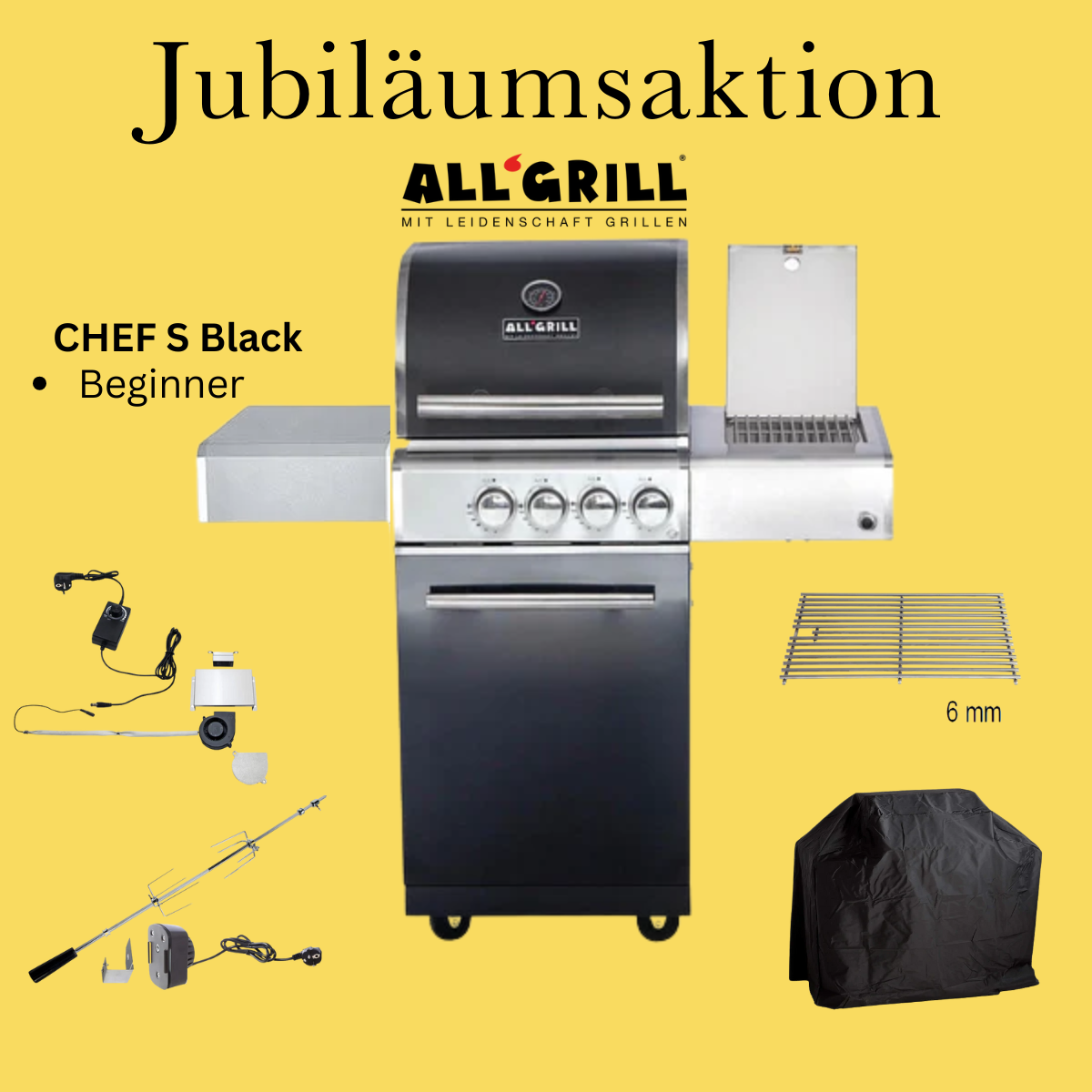 ALL’GRILL Chef S Black Jubiläumsaktion Beginner