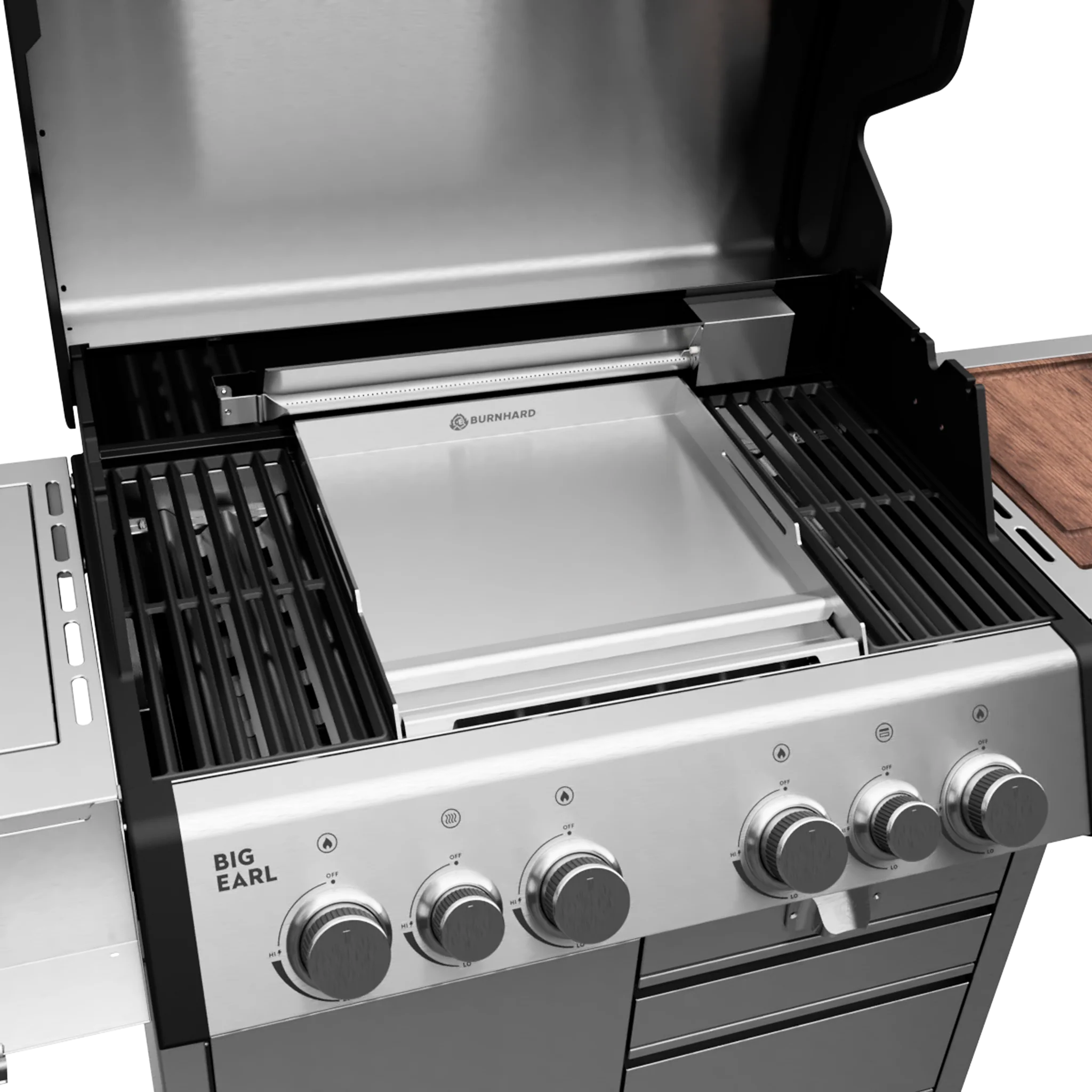 Burnhard Premium Plancha Grillplatte Einsatzpfanne EARL