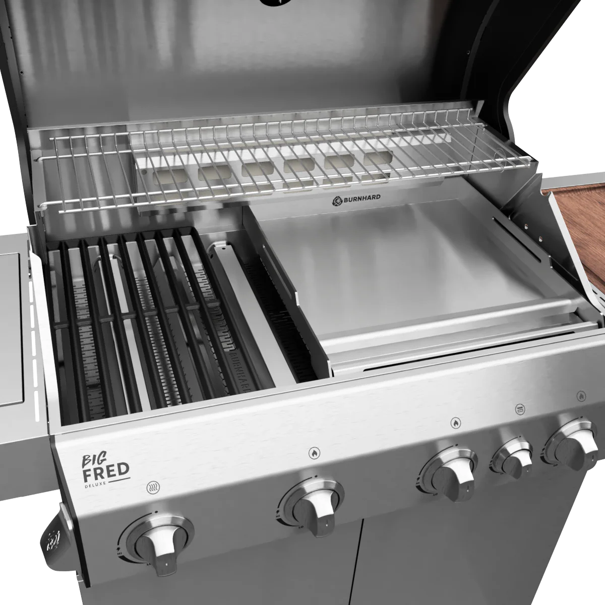 Burnhard Premium Plancha Grillplatte Einsatzpfanne FRED