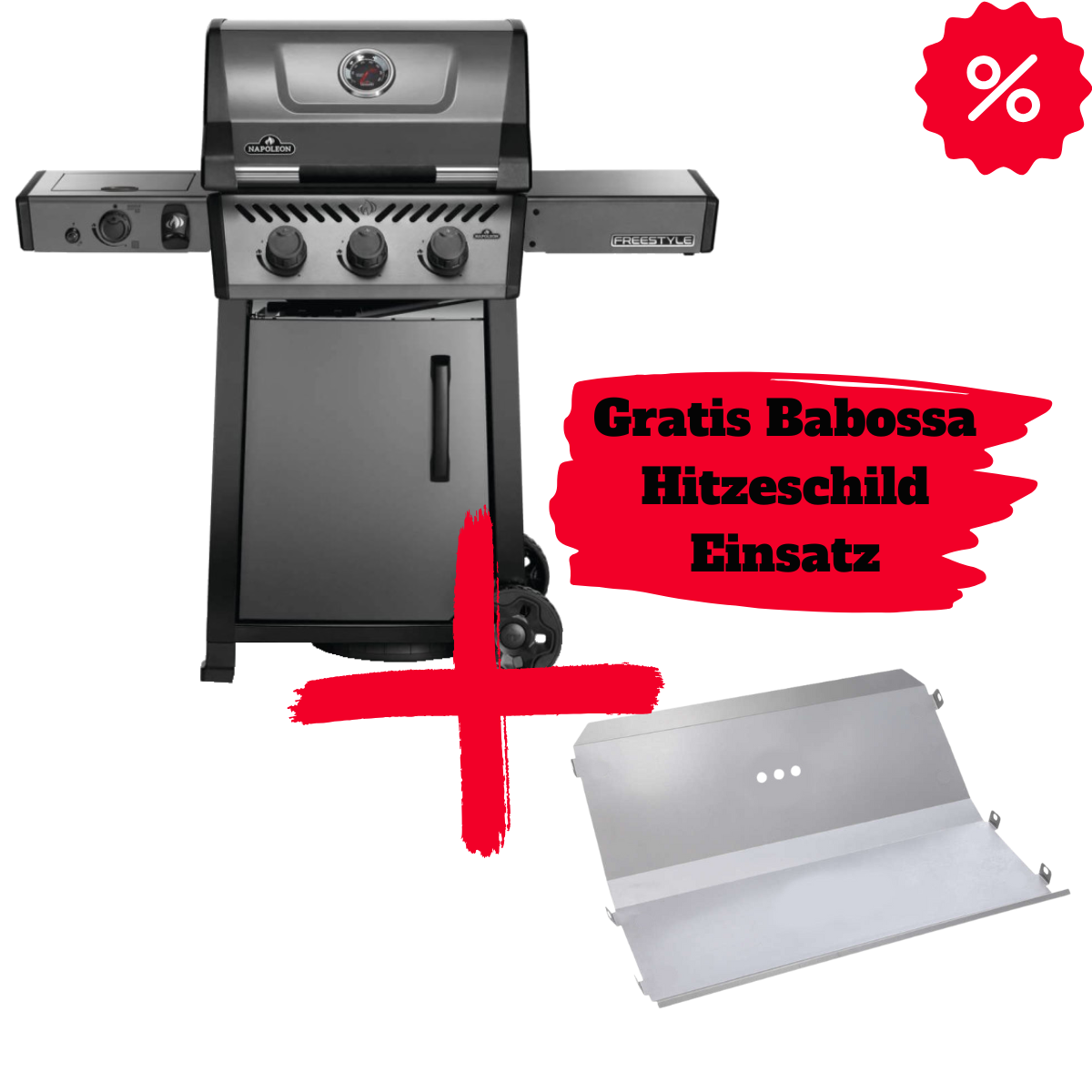 Napoleon Freestyle 365, mit Sizzle Zone, 3 Hauptbrenner inkl. GRATIS Babossa Hitzeschild