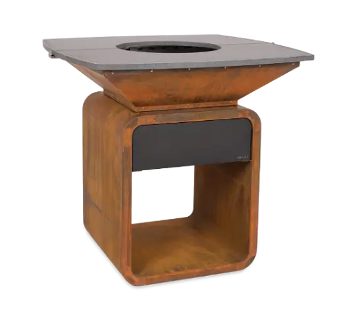 Moesta One FIREPLACE – Corten mit Lavastein Grillplatte