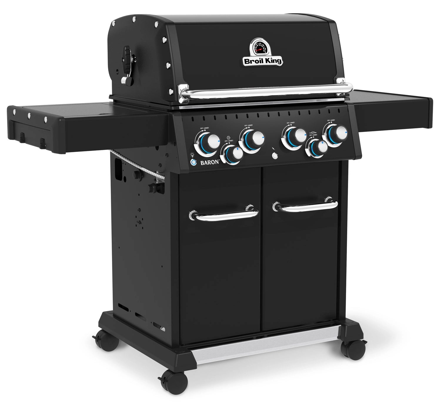 Baron 490 IR Shadow von Broil King inkl. Rotisserie &amp; Infrarot-Seitenbrenner