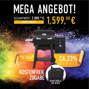Broil King Regal Pellet 400 Bundle inkl. Abdeckhaube