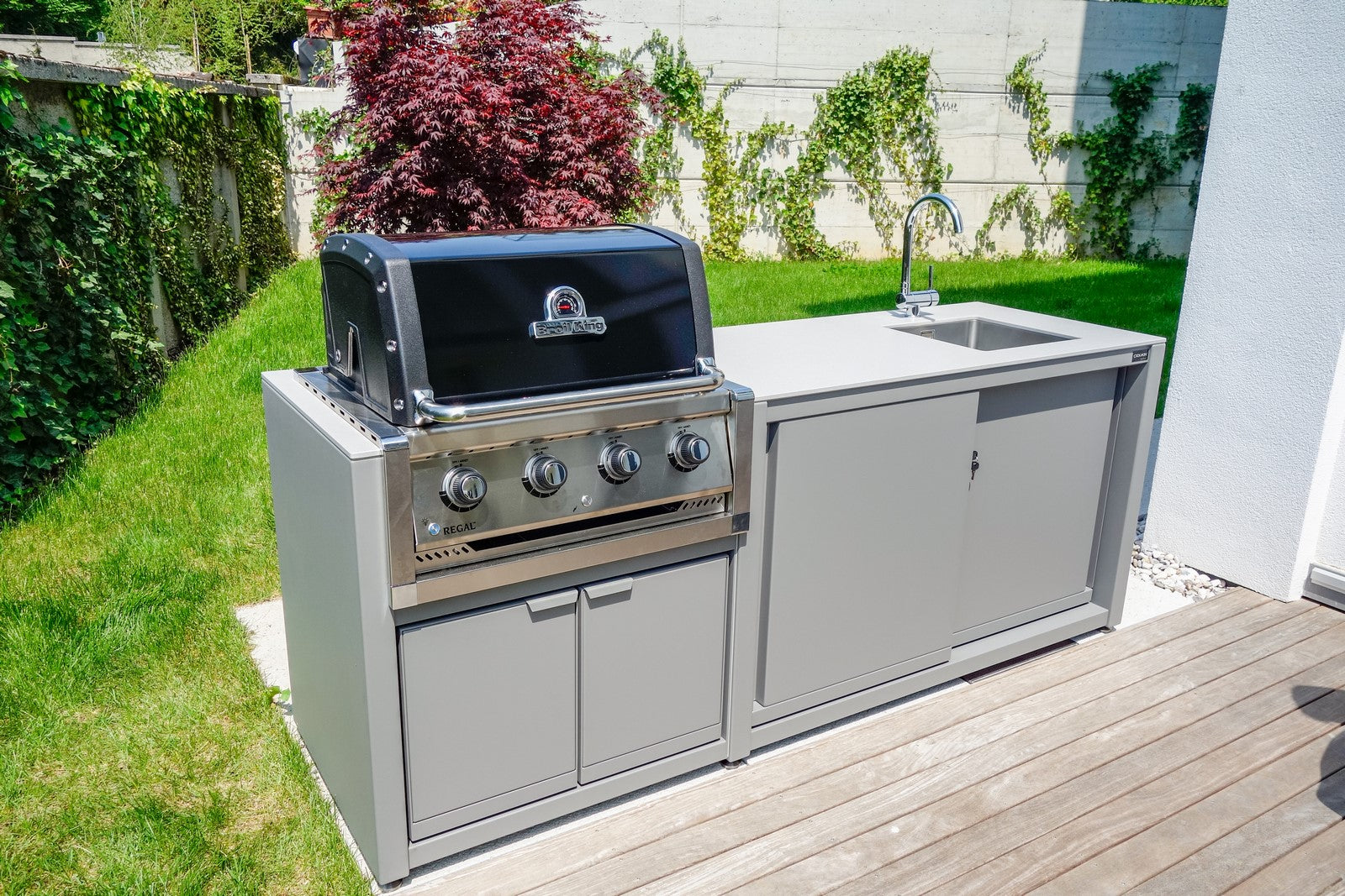 Dukin Outdoorküche Modul CookOUT® GRILL BLANK - für Broil King 420/470/490, befestigt