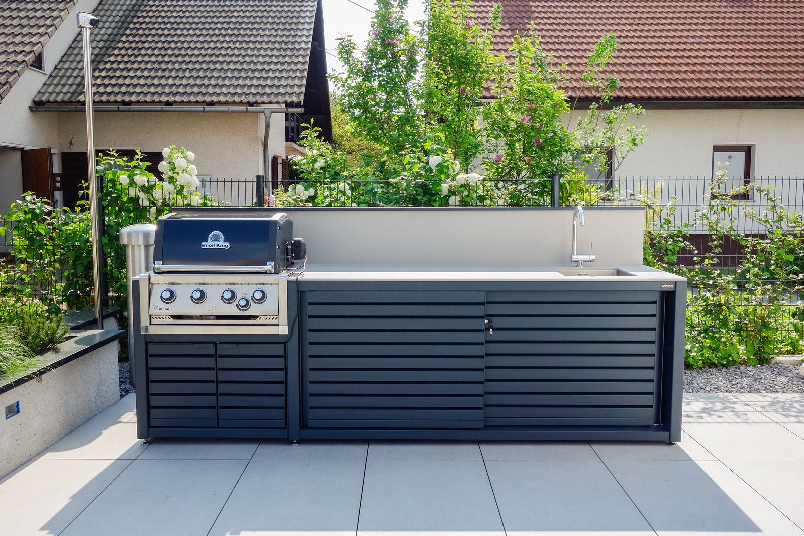 Dukin Outdoorküche Modul CookOUT® GRILL BLANK - für Broil King 420/470/490, befestigt