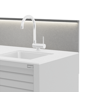 Dukin Outdoorküche Küchenrückwand für die Outdoorküche CookOUT® 145 + LED-Ambientebeleuchtung