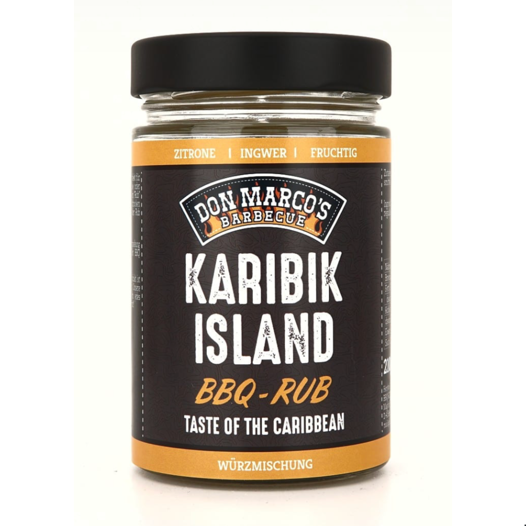 Don Marco's Karibik Islands Rub, 210g Glas