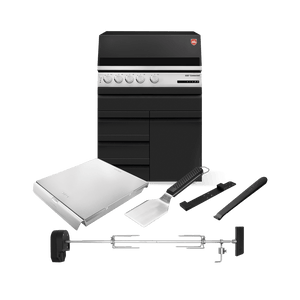 Otto Wilde „Röst Profi“-Set mit Gasgrill G32 Connected, 3 Schubladen + 1 Tür