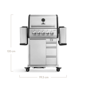 Burnhard EARL Premium-Gasgrill 3-Brenner Edelstahl mit Edelstahlrost