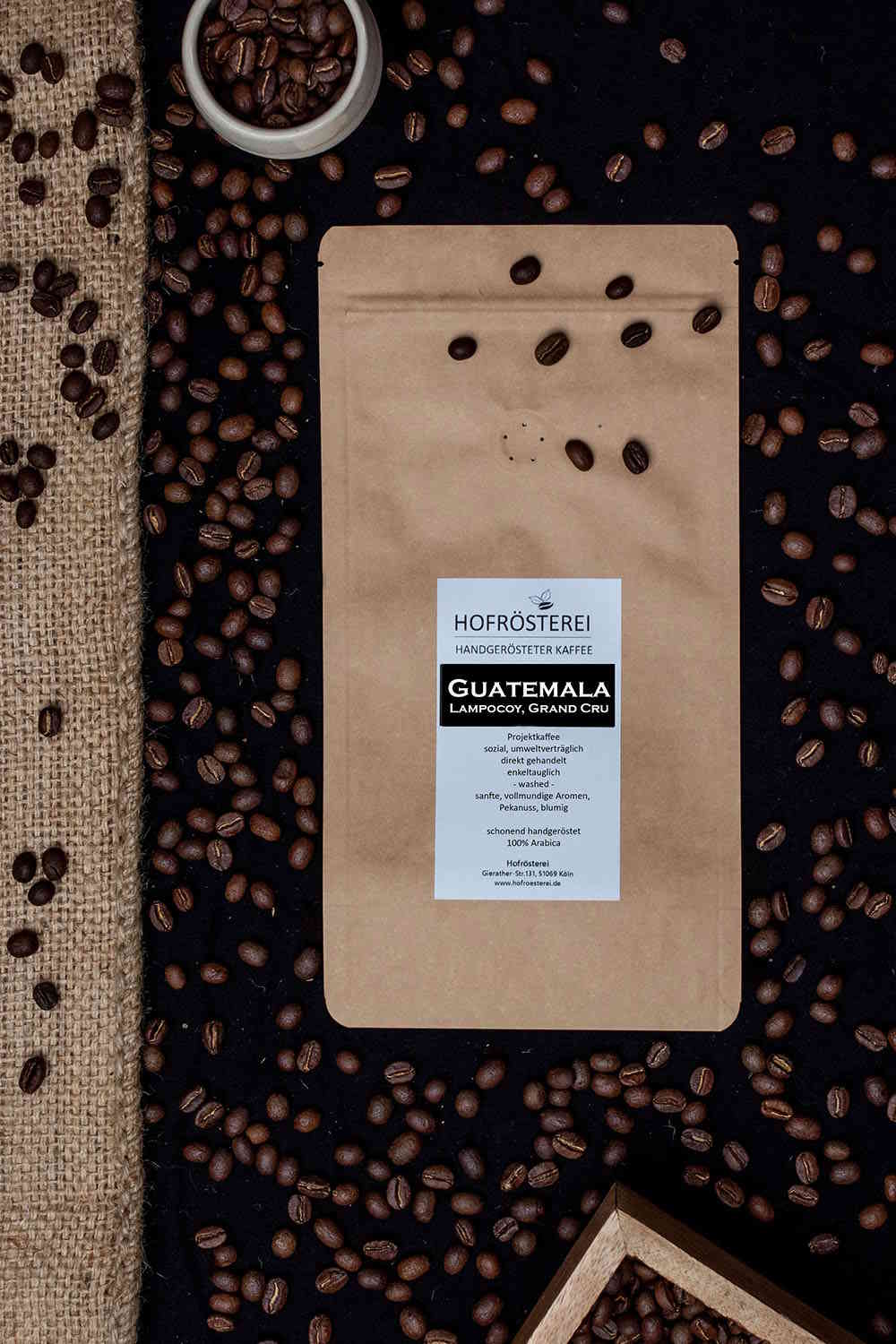 Hofrösterei Kaffeebohnen Guatemala - Lampocoy 500g