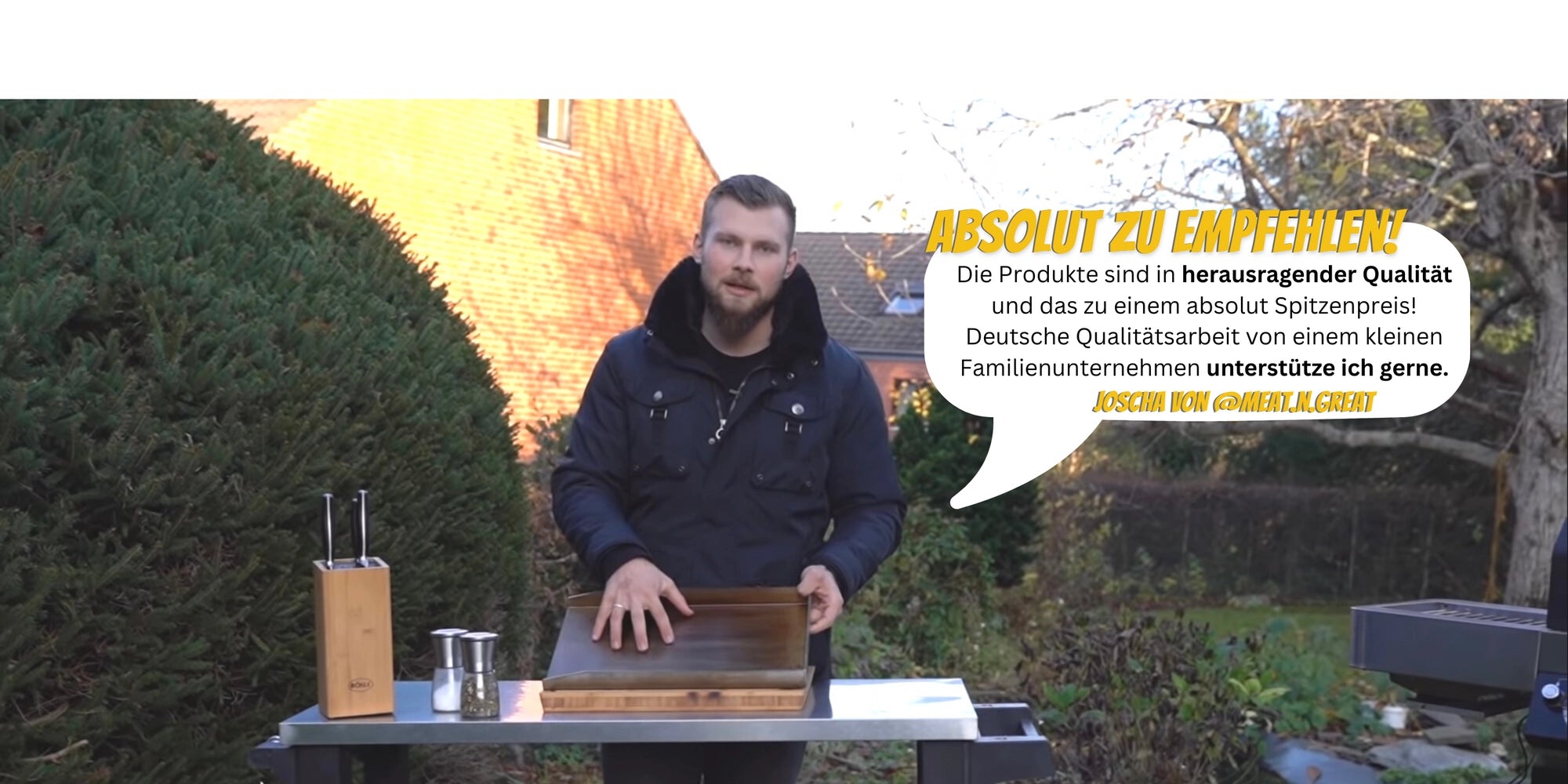 Joscha empfiehlt Babossa Produkte