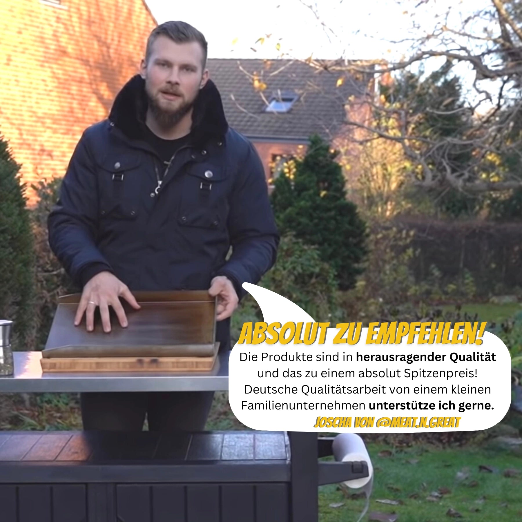 Joscha empfiehlt Babossa Produkte mobile Image