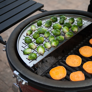 Anwendungsbild KamadoJoe Edelstahlauflage Halbrund, Classic
