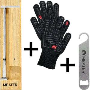 Meater Pro / 2 + Grillthermometer Bluetooth + Handschuhe & Flaschenöffner "Community Deal"