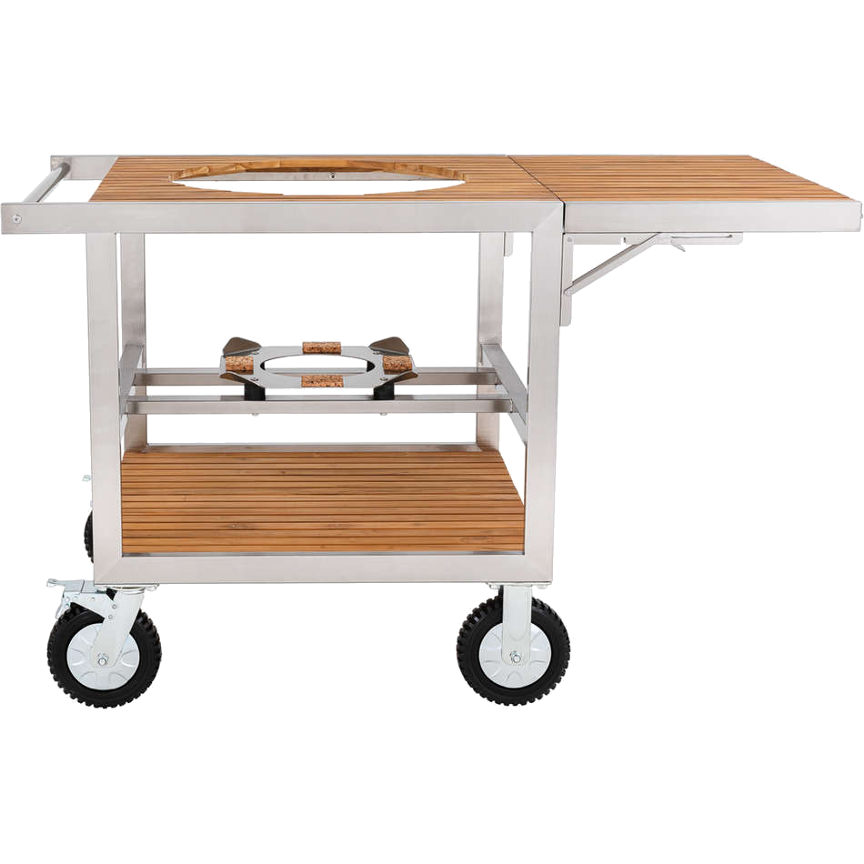 Monolith Buggy aus Edelstahl & Teak, LeChef