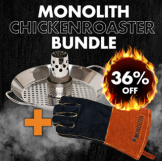 Monolith Chicken Roaster Und Handschuhe - Bundle