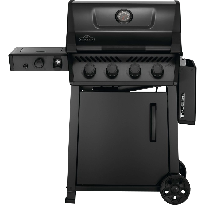 Frantansicht abgeklappter Tisch Napoleon Phantom Freestyle 425, mit Sizzle Zone