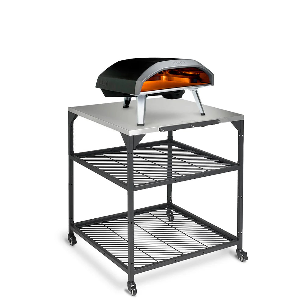 Ooni Modultisch V2 - Large 80 x 80 x 90 cm modulares Tischsystem für Pizzaöfen und Zubehör