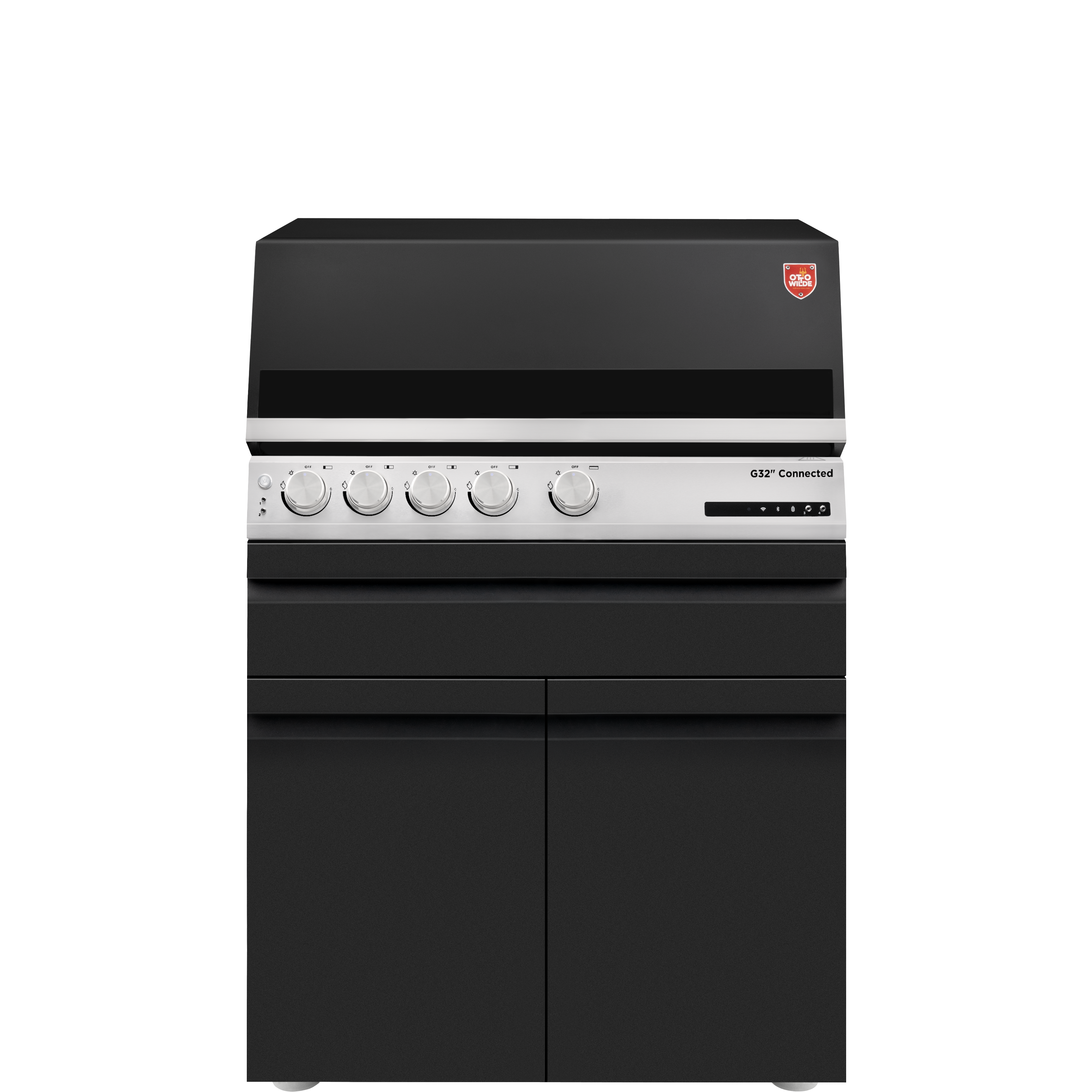 Otto Wilde G32 Connected, 2 Türen (NEUES MODELL) inkl. Gasbuddy, 4er Set Kerntemperaturfühler und Einlegeboden