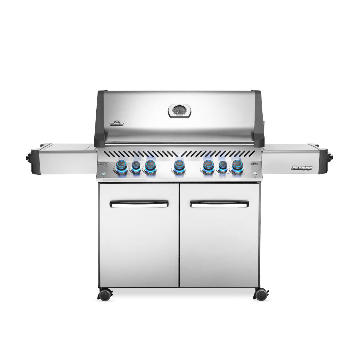 Frontansicht Napoleon Prestige 665 Gasgrill, Edelstahl