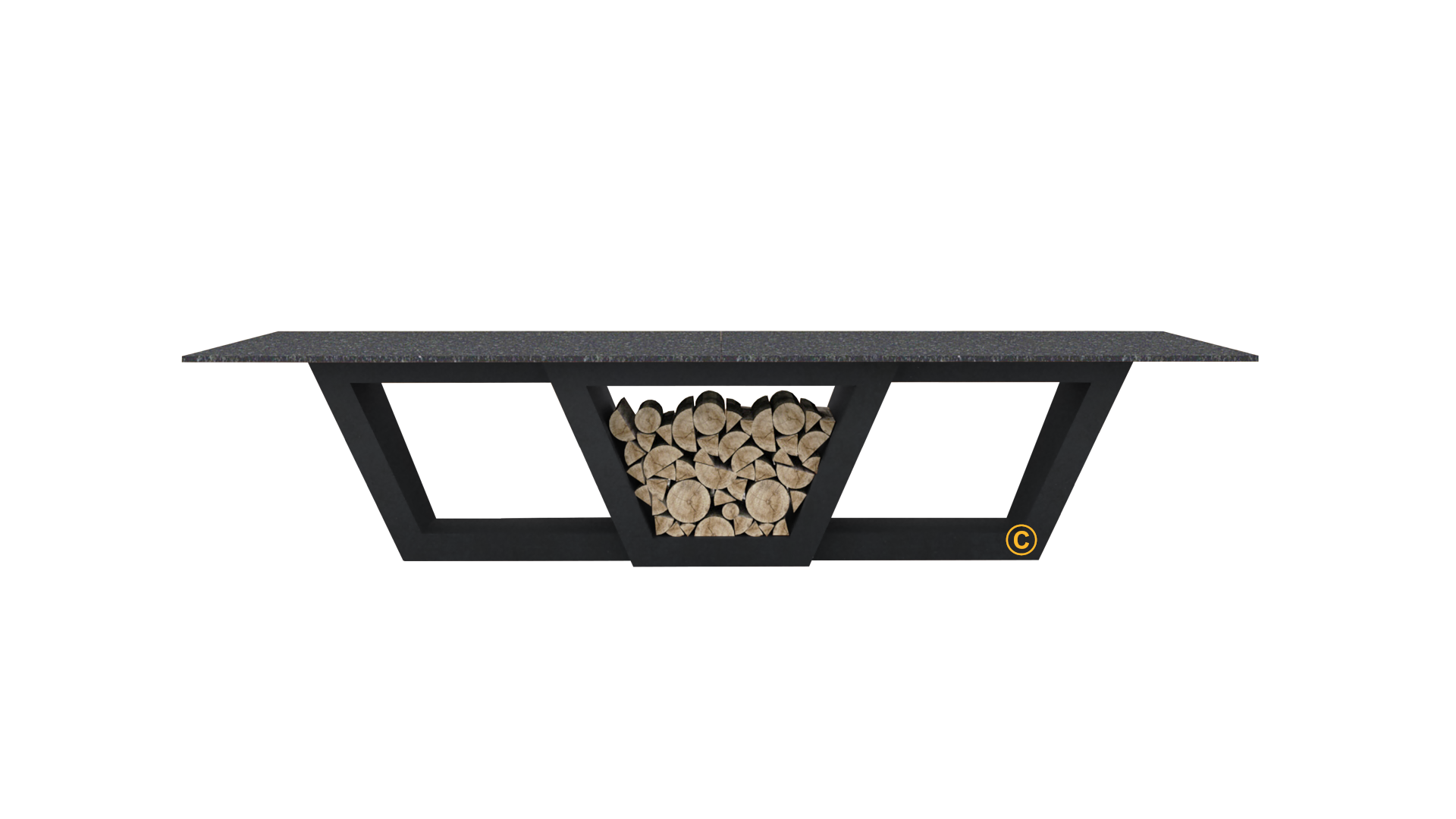 Quan Garden TABLE SET FOR 10 WITHOUT GRILL CARBON