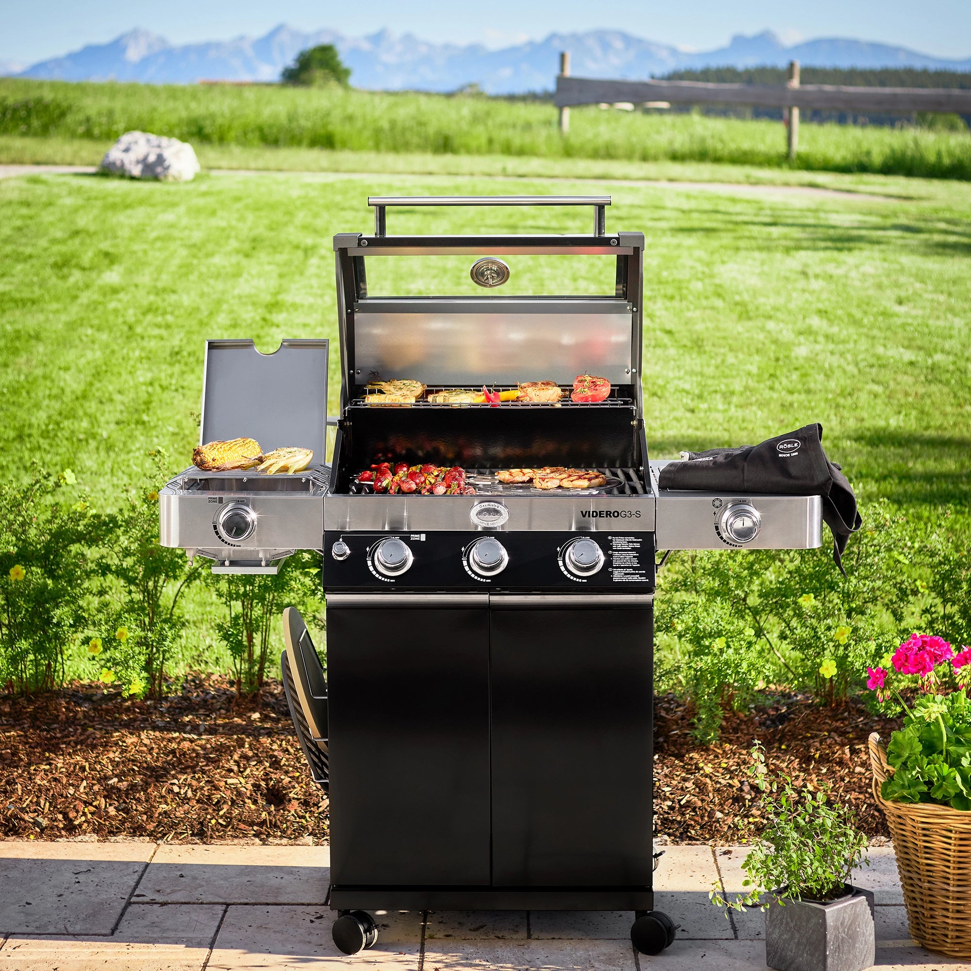 Rösle Videro G3-S Vario+ 50mbar auf der Terrasse