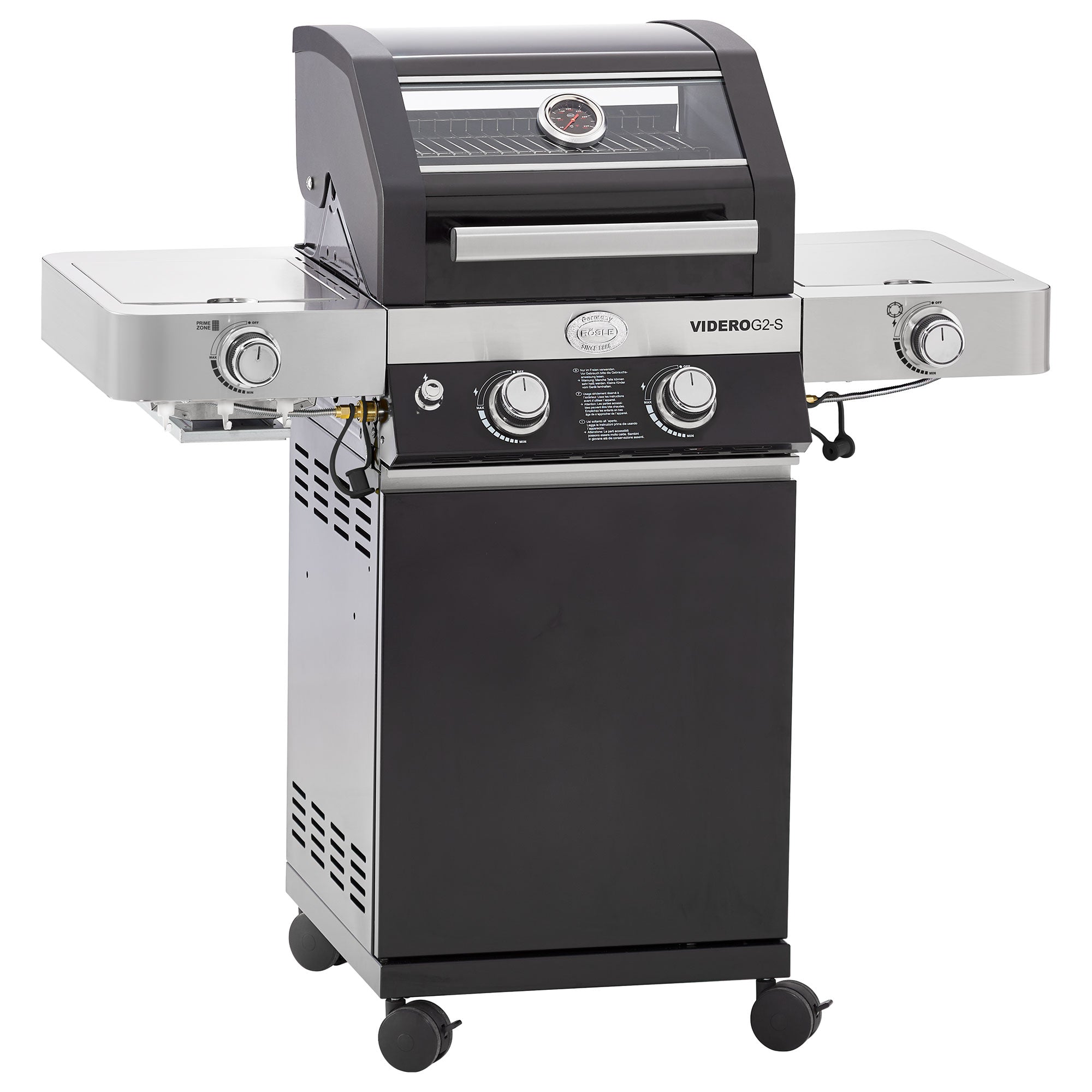 Rösle Gasgrill BBQ-Station VIDERO G2-S Vario+ schwarz 50 mbar