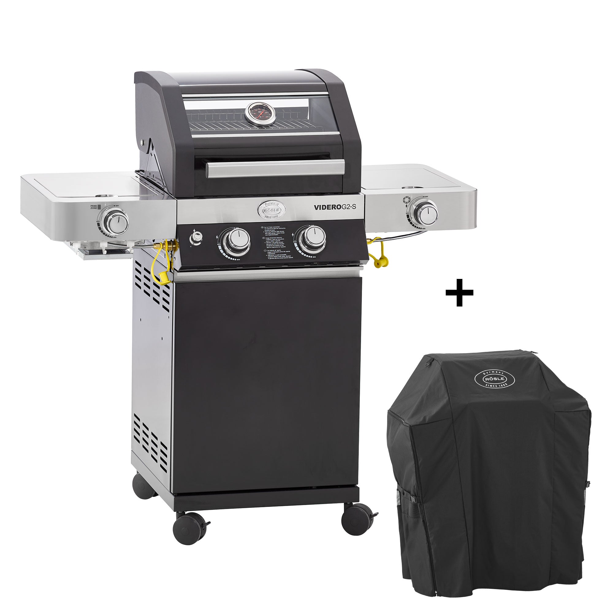 Rösle Gasgrill BBQ-Station VIDERO G2-S Vario+ 50 mbar inkl. Abdeckhaube