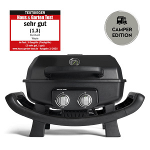 Burnhard WAYNE Balkongrill 2-Brenner Camper Edition