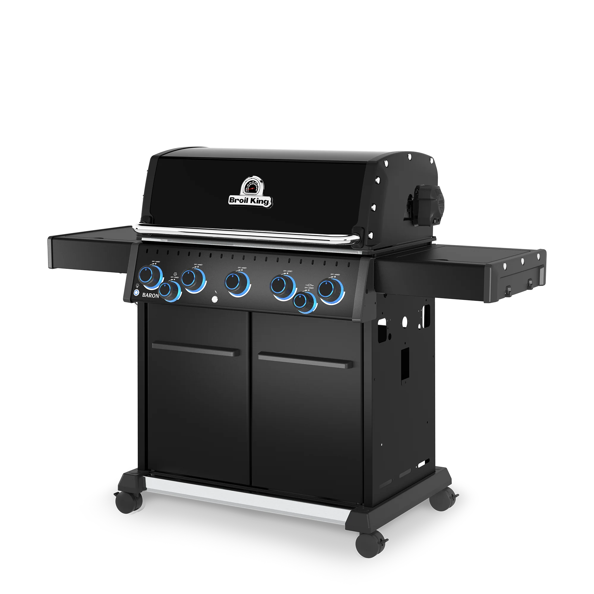 Broil King Baron 590 X Shadow inkl. Drehspieß - Ansicht von vorne rechts