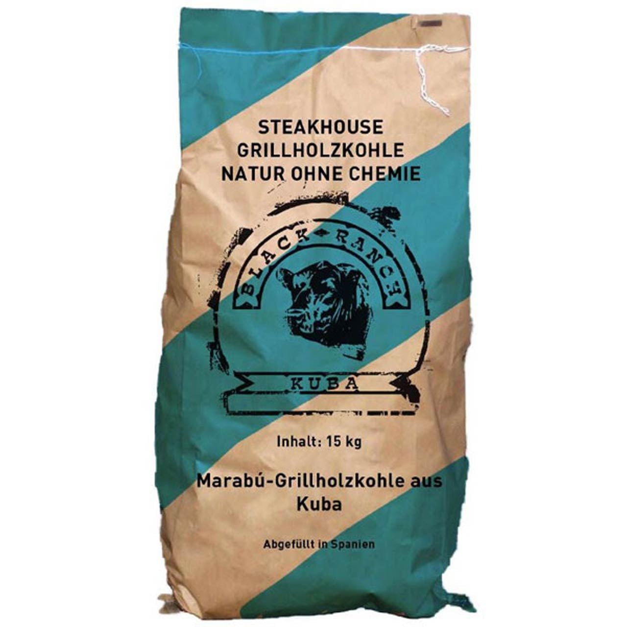 Black Ranch Holzkohle Kuba, 15kg