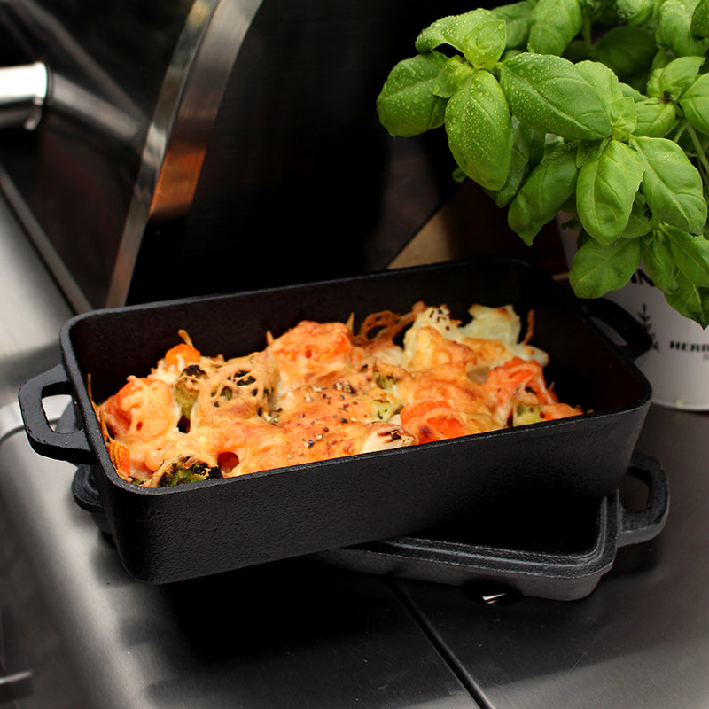 Anwendungsbild ALL’GRILL Casserole, mit Deckel 16x11x6cm