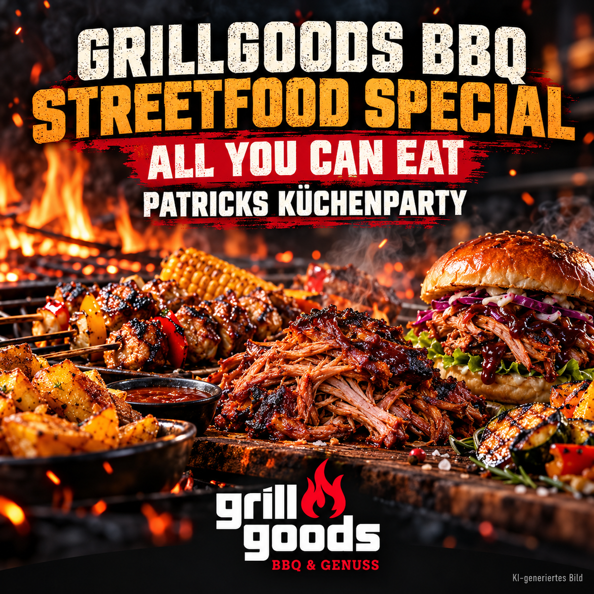 Grillgoods BBQ-Streedfood Special All you can Eat Patricks Küchenparty