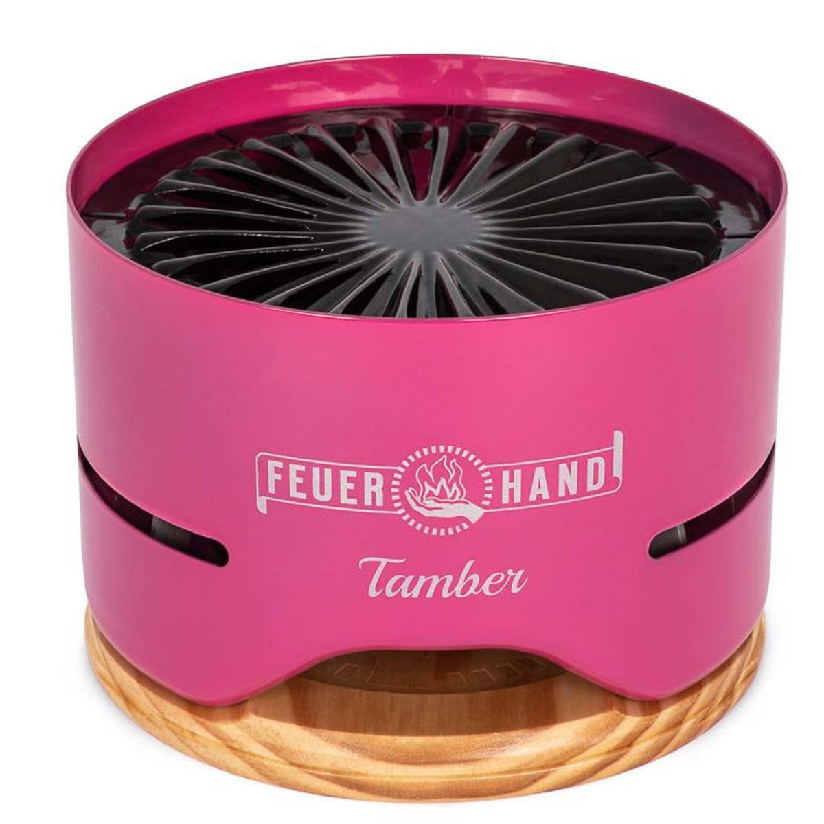 Feuerhand Tamber Tischgrill Telemagenta – Holzkohlegrill Ø 20 cm für den Balkon - Ansicht 2