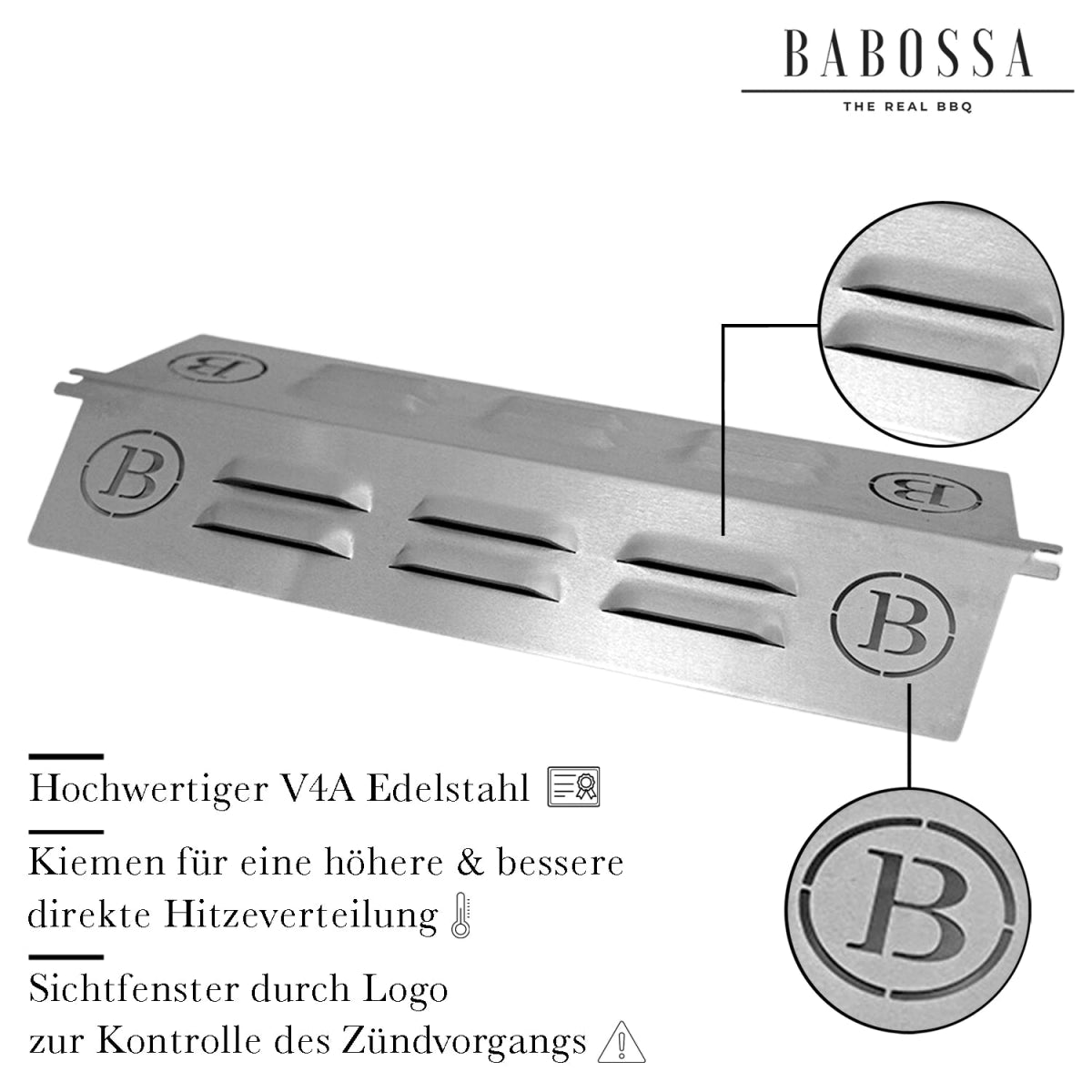 Babossa Flammschutzblech ,Broil King Regal & Imperial
