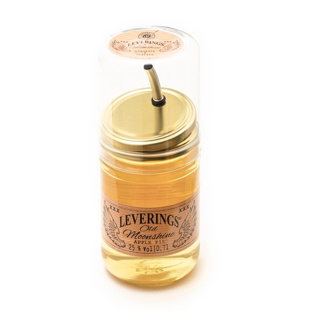 Leverings Old Moonshine - Apple Pie 20 % Vol., 0,7 Liter - Grillstar.deLeverings Old Moonshine - Apple Pie 20 % Vol., 0,7 LiterMoonshineGrillstar.deO5314001165005219