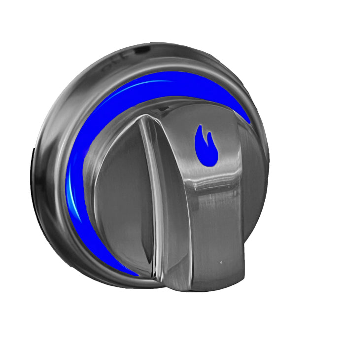 ALL'GRILL Metallguss Drehknöpfe 7er Set mit LED-Beleuchtung und Farbwechsler
