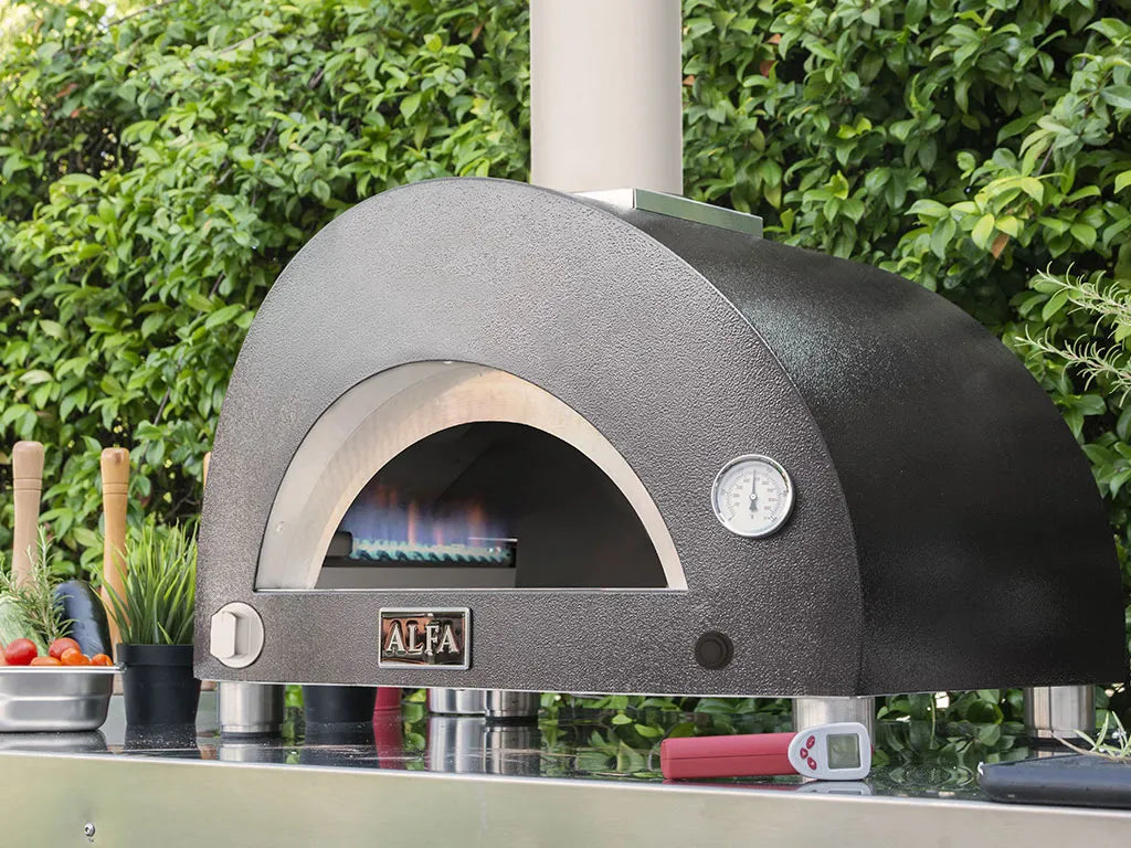 Alfa Forni Moderno  1 Pizza, Gas/Hybrid, grau im Garten