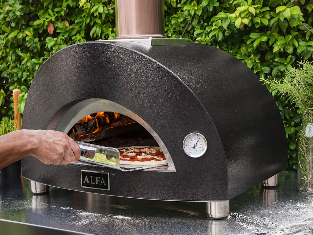 Alfa Forni Moderno  1 Pizza, Gas/Hybrid, grau