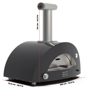 Alfa Forni Moderno 3 Pizze, Gas/Hybrid