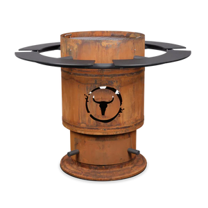 Moesta Bandit FirePlace inkl.  Ablagen PaperPlank schwarz und BBQ-Disk