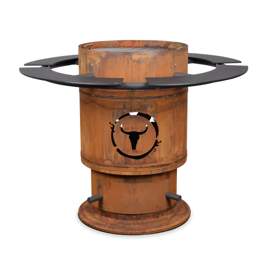 Moesta Bandit FirePlace inkl.  Ablagen PaperPlank schwarz und BBQ-Disk