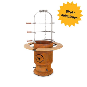 Moesta Bandit Fireplace mit Asado Set