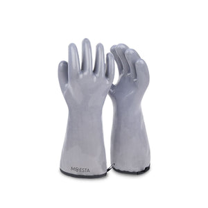Moesta HeatPro Gloves - Grillhandschuhe aus Silikon - grau in Größe XL (10)