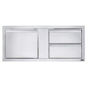 Napoleon Einbau-Tür & 2-er Schubladen- Kombination (115 x 50 cm)