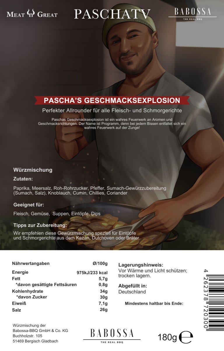 Pascha´s Geschmacksexplosion | Kazan Gewürz | PaschaTV | 180g Beutel