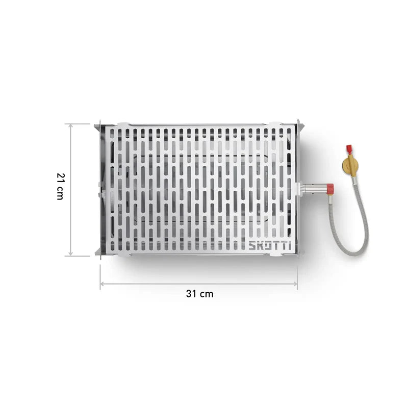 Skotti Grill 2.0, transportabler & klappbarer Campinggrill, 2,5 kW Leistung