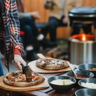 Solo Stove Pi Schutzabdeckung – Wasserdichte Schutzhülle Für Den Pi Pizzaofen, Aus PVC-gefüttertem Acryl | Schwarz, Mit Klettverschlüssen