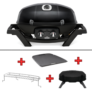 Napoleon TravelQ PRO285 inkl. Gussplatte, Abdeckhaube und Warmhalterost